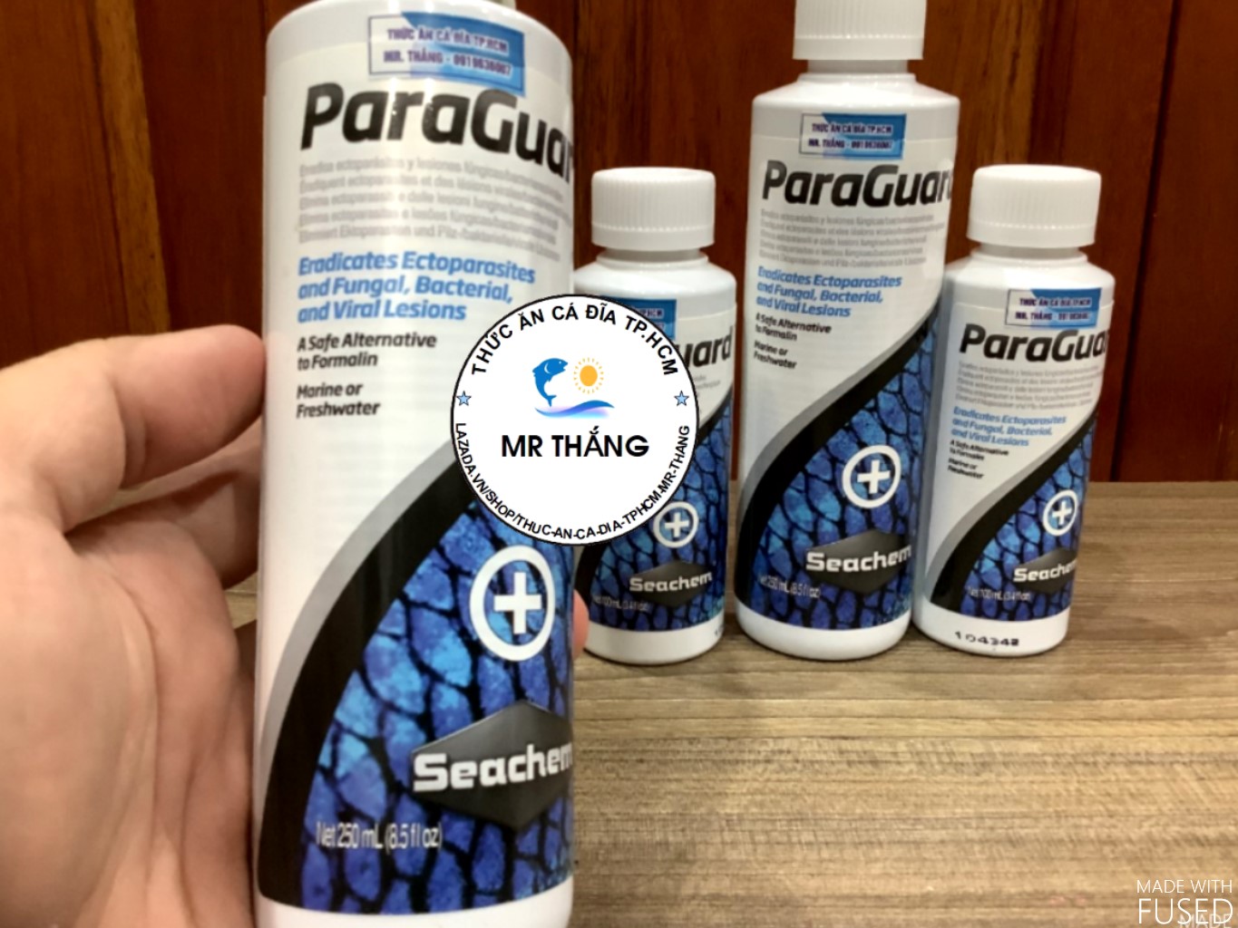Seachem ParaGuard : Dung dịch đ.iều tr.ị ký sinh trùng qua cho cá nước ngọt và nước biển.