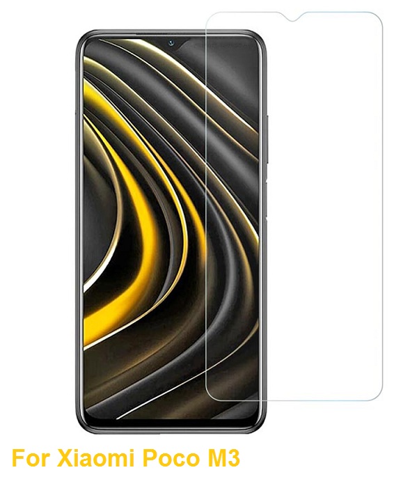 Kính cường lực Xiaomi Poco M3 (Trong suốt, Không Full Màn)
