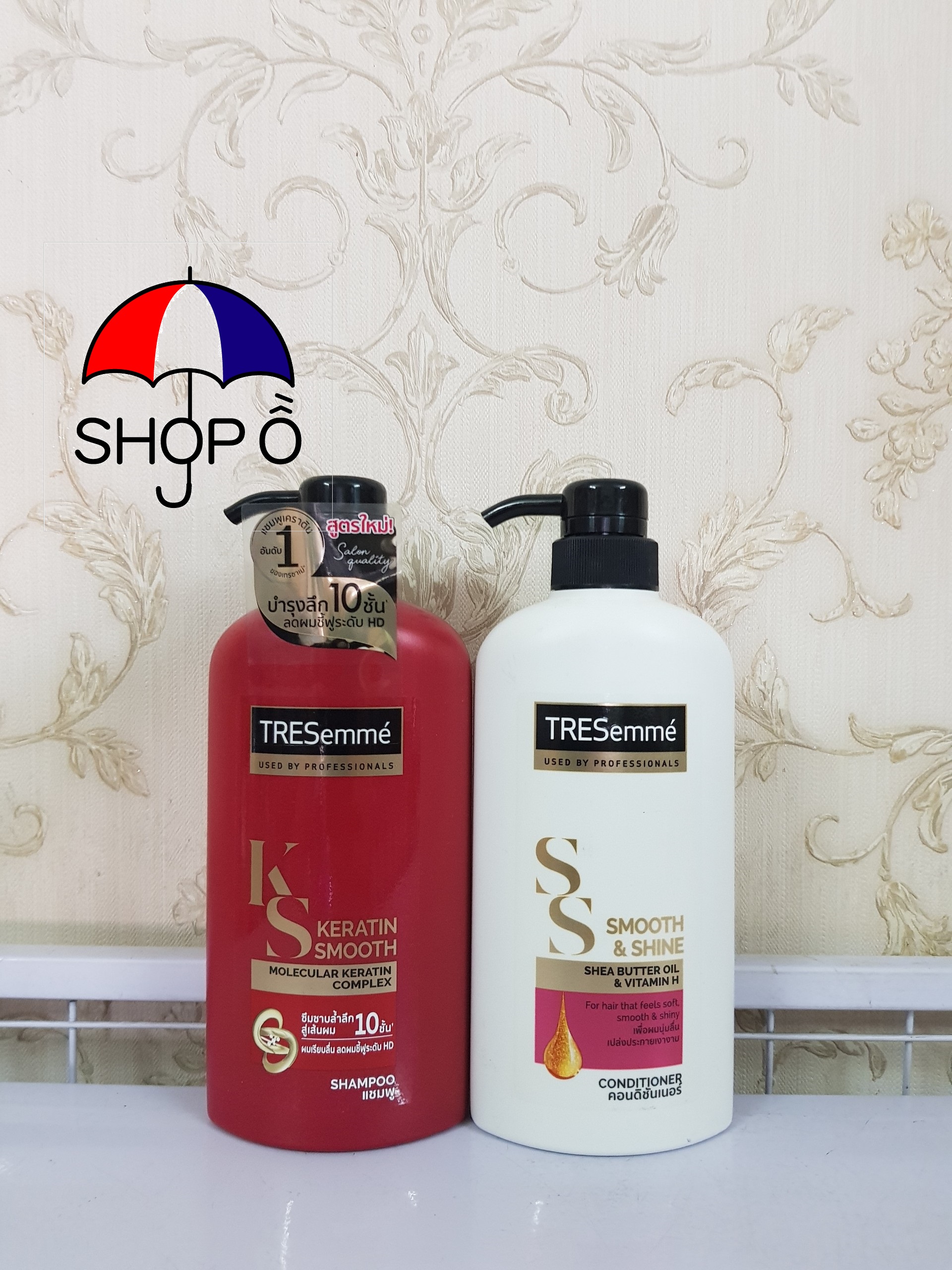 [HCM]Combo dầu gội và dầu xả Tresemme Keratin Smooth 425ml