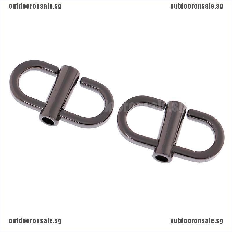 1Pair Adjustable Metal Buckles Chain Strap Bag Shorten Shoulder Ba