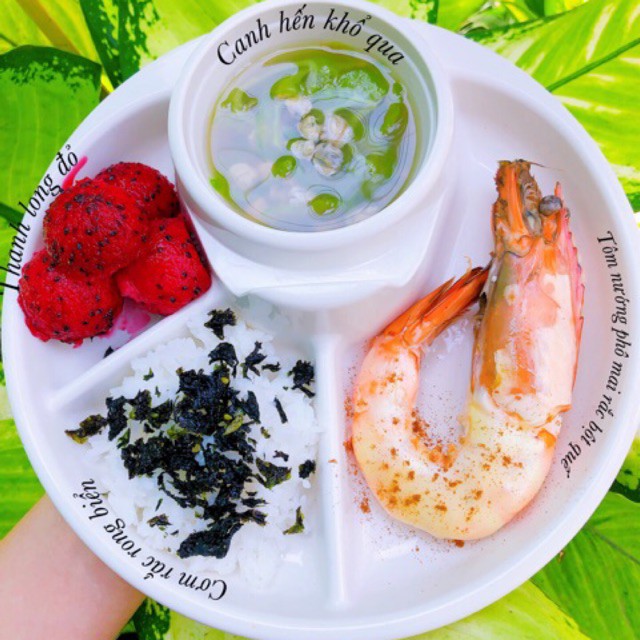 Khay Ăn Dặm Kiểu Nhật Chia Ngăn Cho Bé