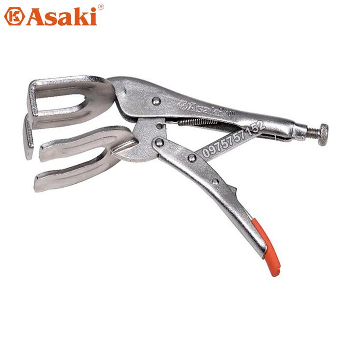 Kìm chết bấm hàn mỏ quặp Asaki AK-8271 10inch (Kìm bấm càng cua)