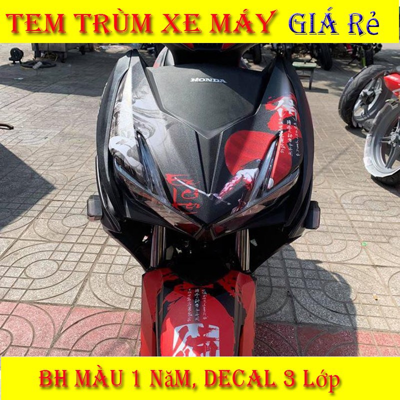 Tem trùm xe Winner X samurai đỏ đen - Độ dán team trùm decal xe máy Winner X samurai đỏ đen - Team trùm decal xe máy Winner X rẻ đẹp và chất