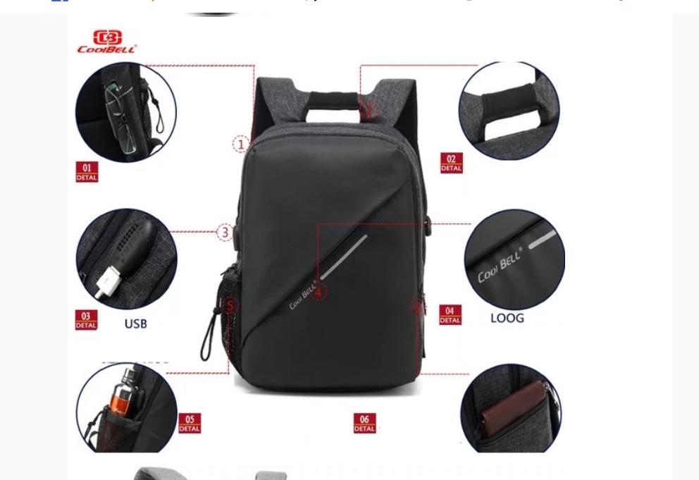 Balo laptop Coolbell 7007