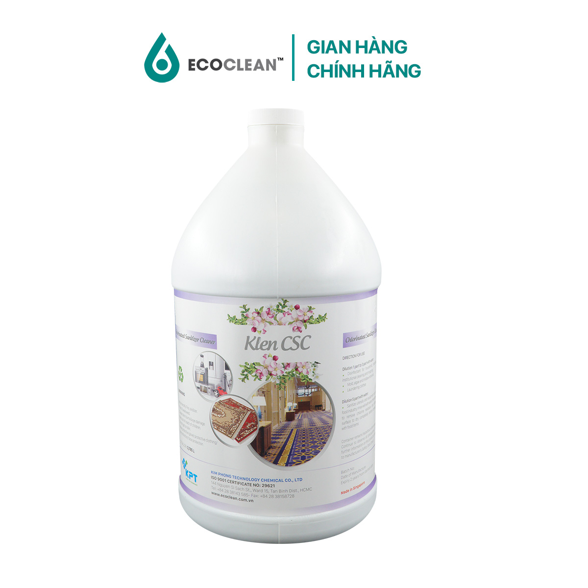 DUNG DỊCH KHỬ TRÙNG, NẤM MỐC HỮU CƠ - KLEN CSC