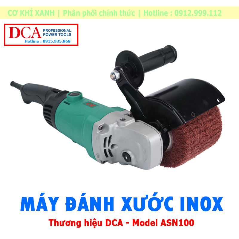 Máy đánh xước inox cầm tay DCA ASN100, Công suất 1400W, Điều chỉnh 6 ...