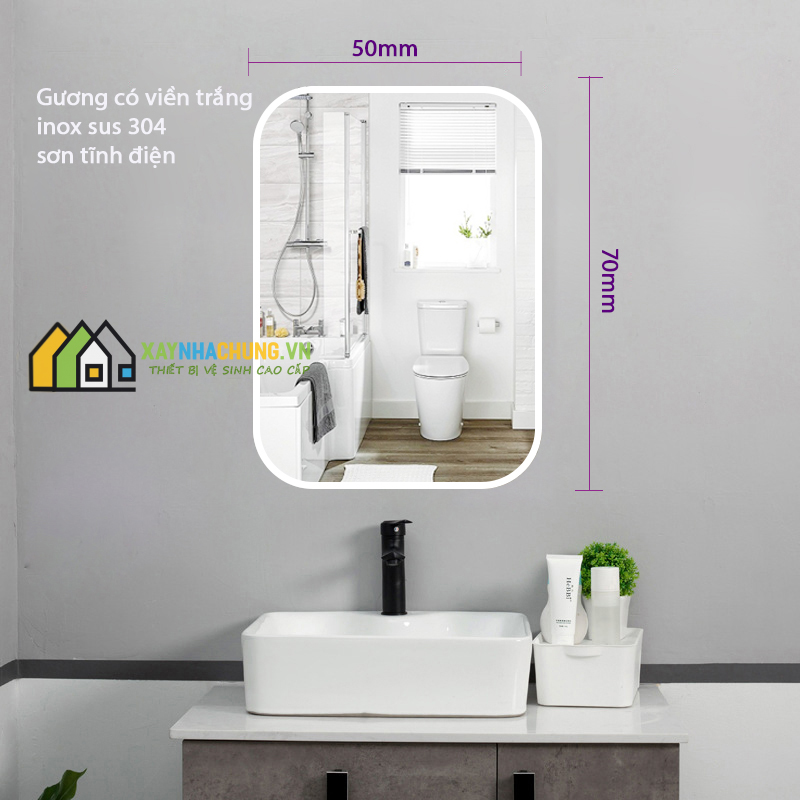 Gương phòng tắm cao cấp 50x70cm