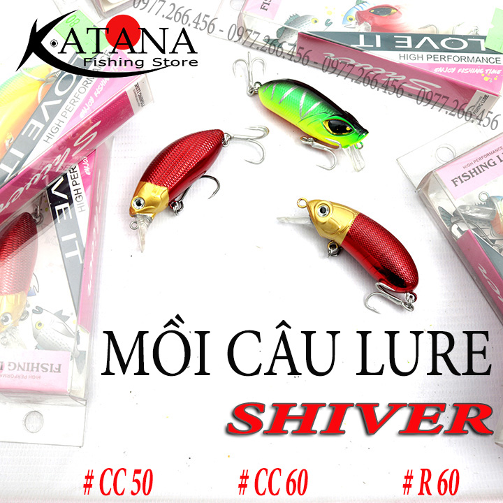 [HCM]Mồi cá giả Shiver CC50 - CC60 - R60 - Made In Taiwan