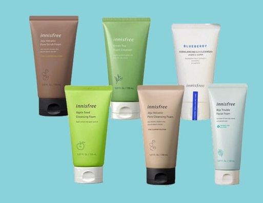 [Mẫu Mới] Sữa Rửa Mặt Innisfree các loại 150ml / Trà Xanh / Tro Núi lửa / Super Volcanic / Olive / White Pore/Bija