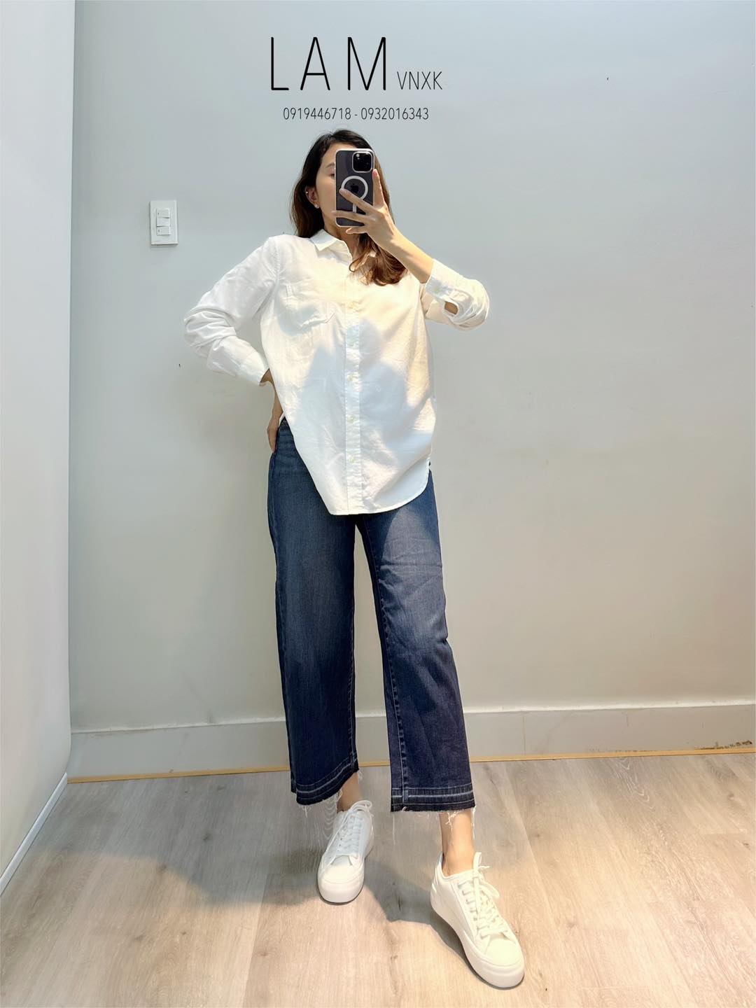 Quần jean lửng uniqlo