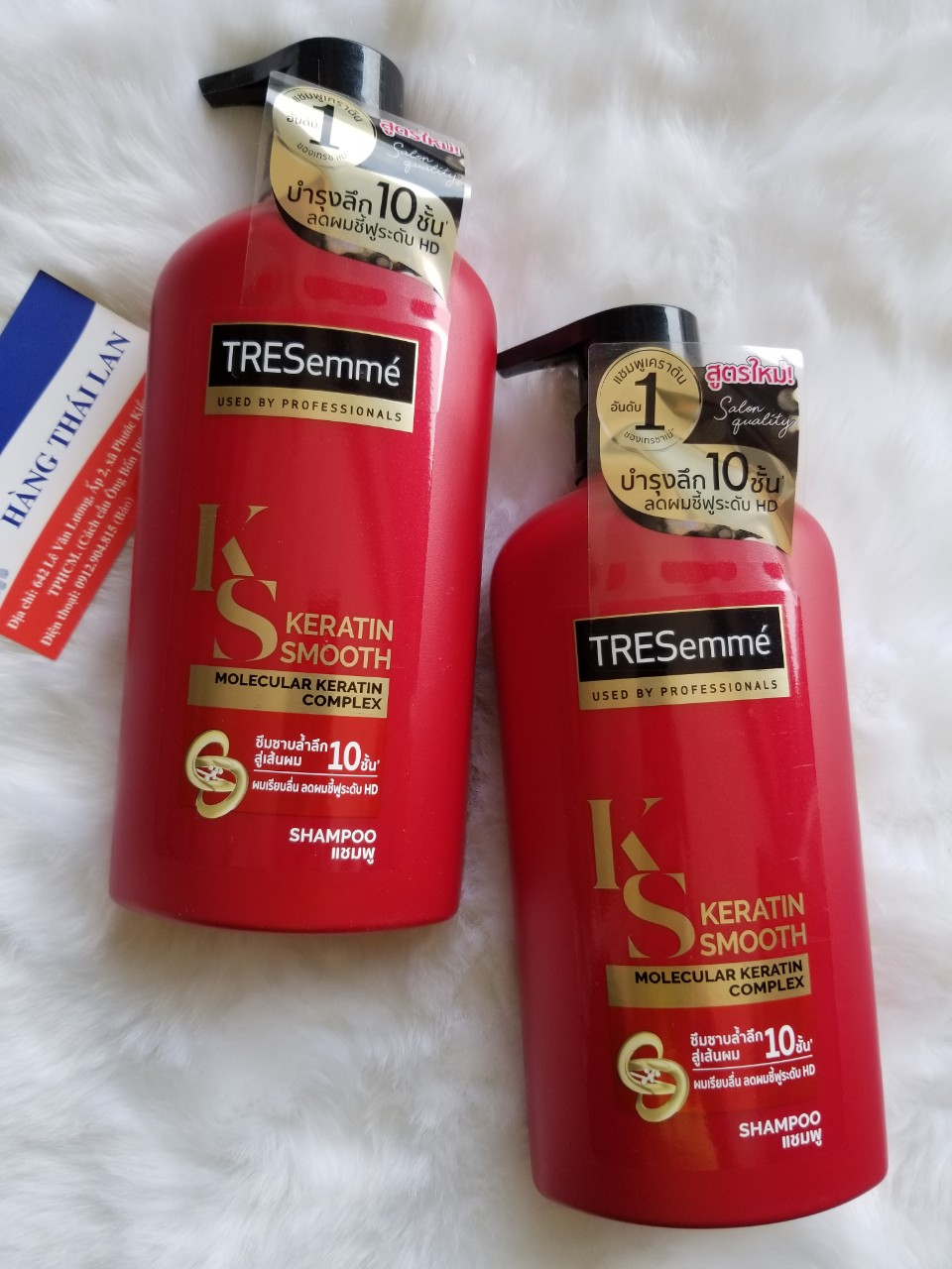 [HCM]Dầu gội Tresemme Keratin Smooth 370ml Thái Lan - (Tresemme Thái Lan màu đỏ suôn mềm mượt)