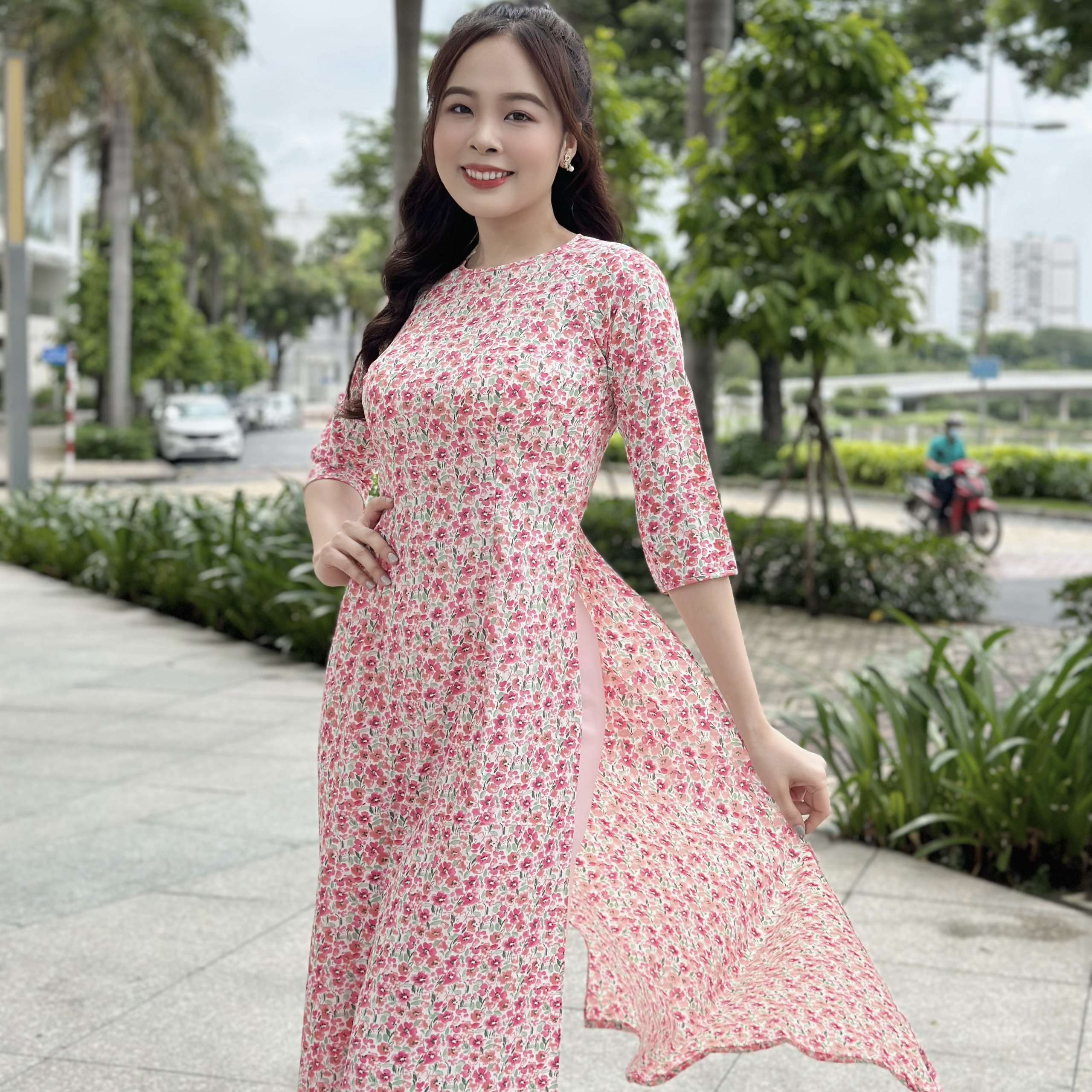 VERCHINI - Áo dài thời trang QANN010