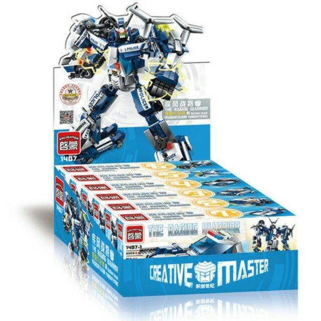 Bộ lắp ráp Lego 6 in 1 mô hình cảnh sát không gian.