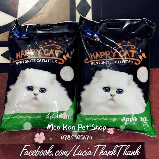 [HCM]Cát vệ sinh cho mèo Happy Cat 10L