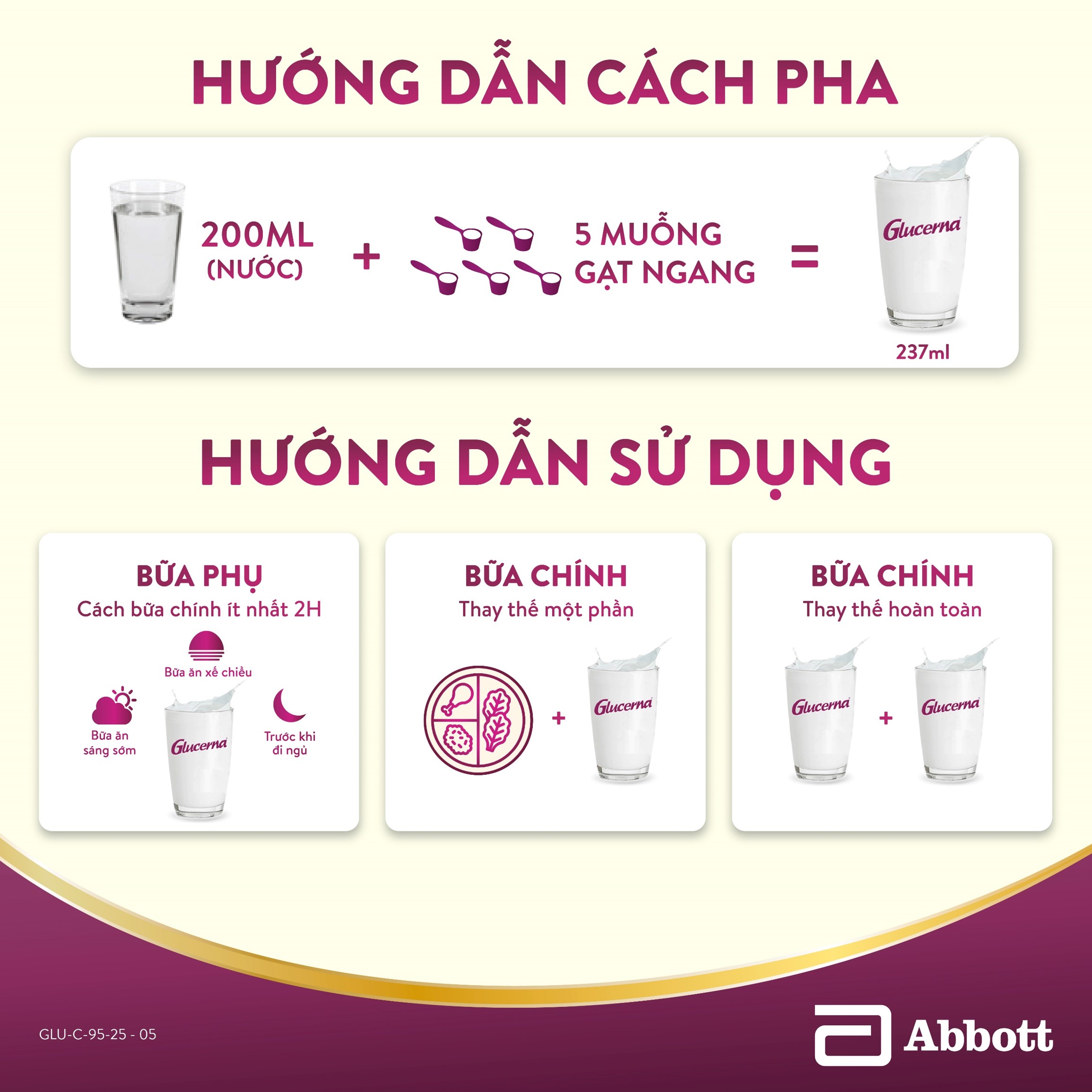 [CHỈ 20H 04-08.05 GIÁ TỐT MUA NGAY-SLCH] Sữa bột Glucerna hương vani 800g