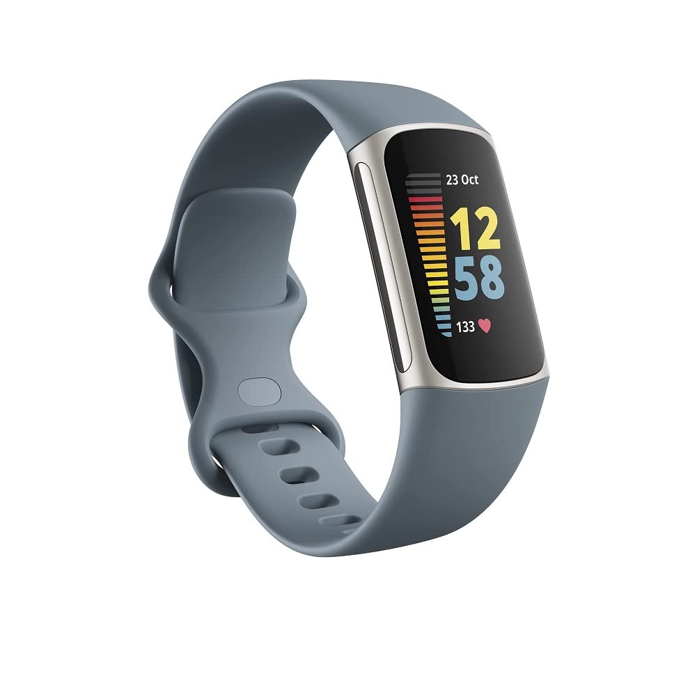 Hàng chính hãng 100% Fitbit Charge 5 theo dõi sức khỏe thể dục tiên tiến với GPS tích hợp, công cụ quản lý căng thẳng, theo dõi giấc ngủ, nhịp tim 24/7 7 ngày miễn phí trả hàng