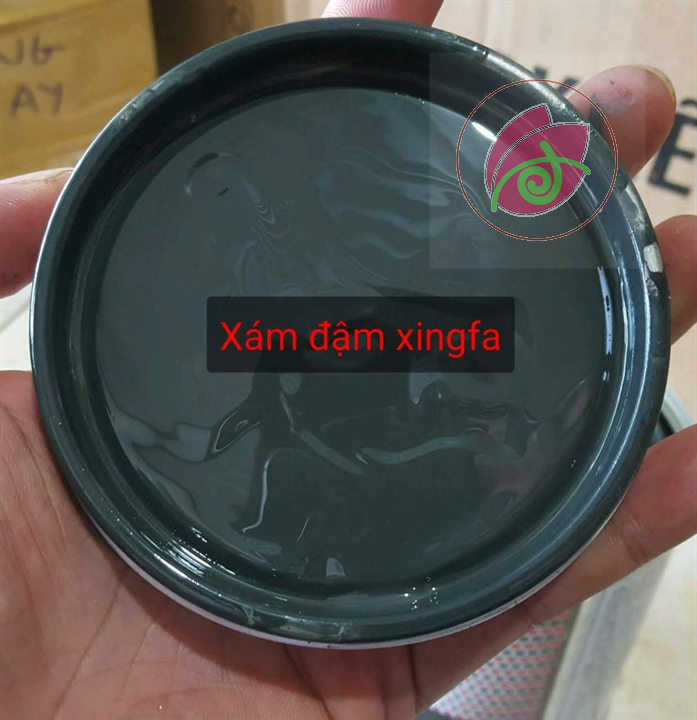 Sơn sắt mạ Kẽm Màu Xám đậm xingfa mờ 1k Dolphin 400g, 800g, 2700g