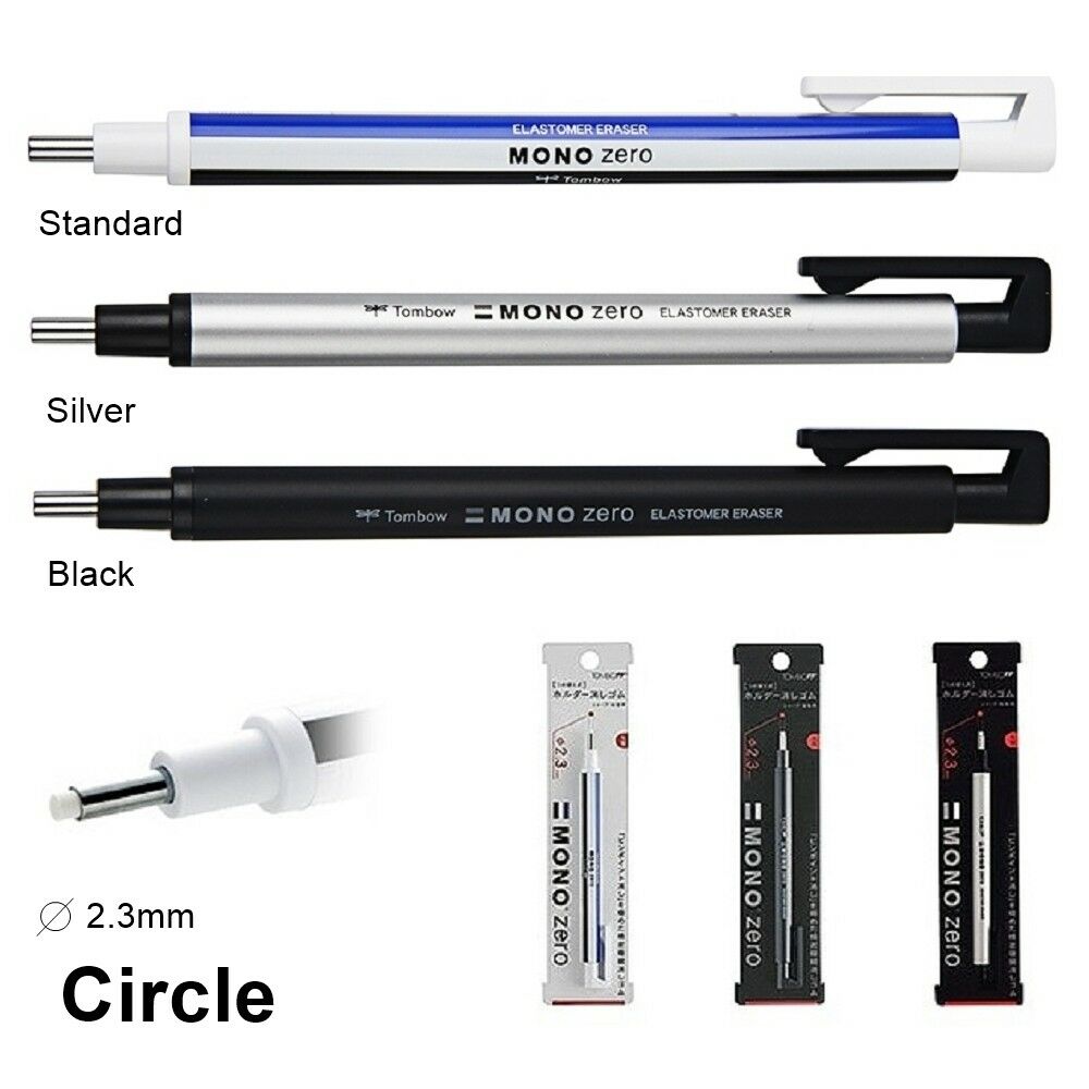 [HCM]BÚT GÔM BẤM / RUỘT GÔM TOMBOW MONO ZERO ĐẦU TRÒN (NHIỀU MÀU)