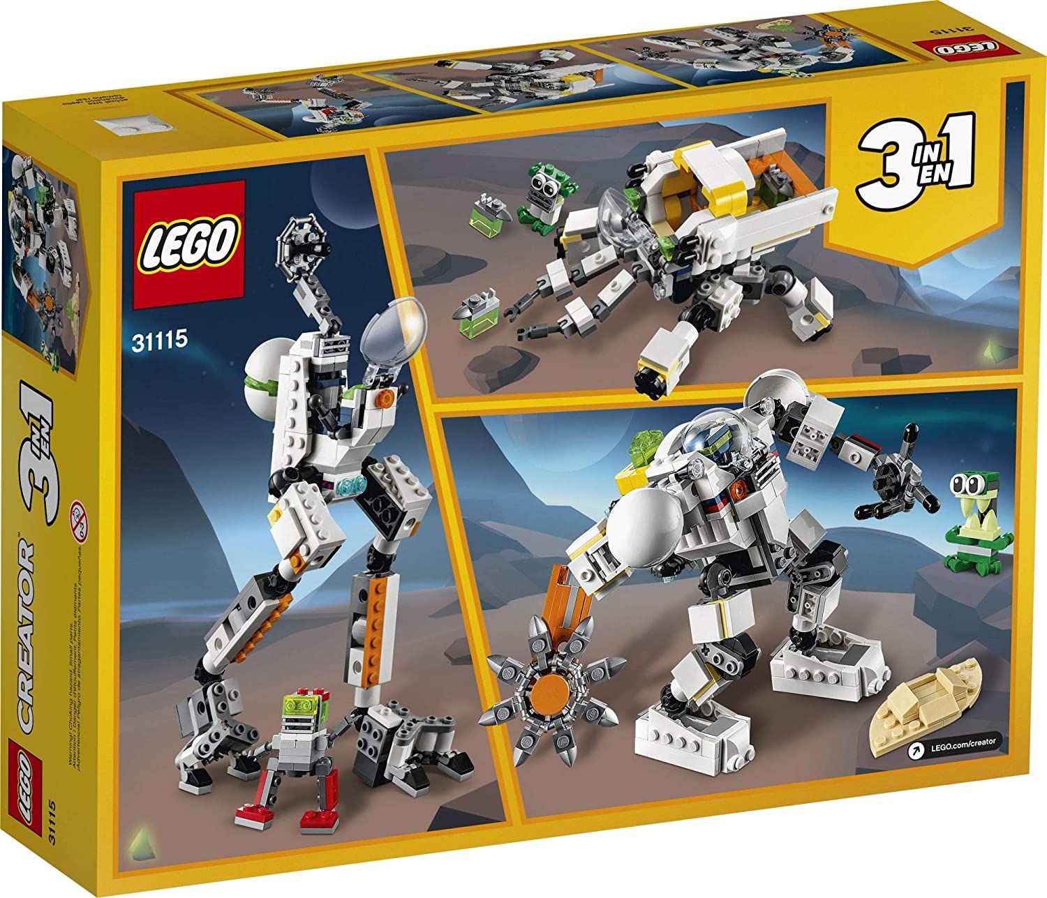 Đồ chơi LEGO CREATOR - Rô Bốt Khám Phá Không Gian - 31115