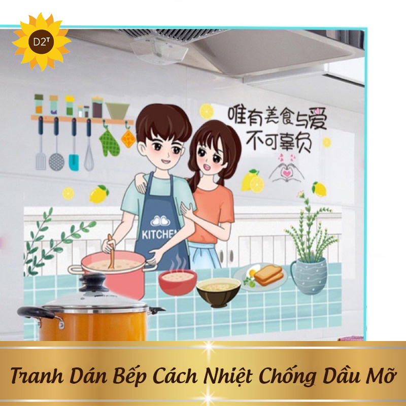 Tranh Dán Bếp Cách Nhiệt Chống Dầu Mỡ, Chịu Nhiệt - Decal Dán Bếp 3D Họa Tiết , Tranh Dán Bếp 3D Phủ Nhôm Chống Nhiệt, Decan dán tường trang trí chống dầu mỡ, decal dán bếp 3d mẫu mới nhất 2023, tranh dán bếp mẫu mới