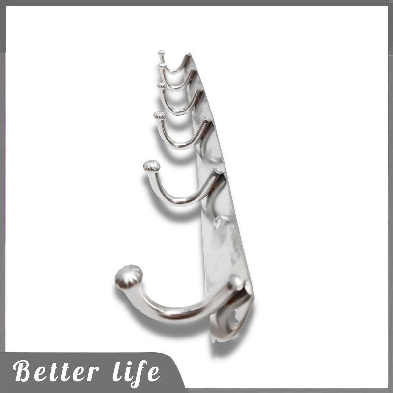 Móc treo quần áo inox 8 móc ( Không gỉ sét ) - BetterLife