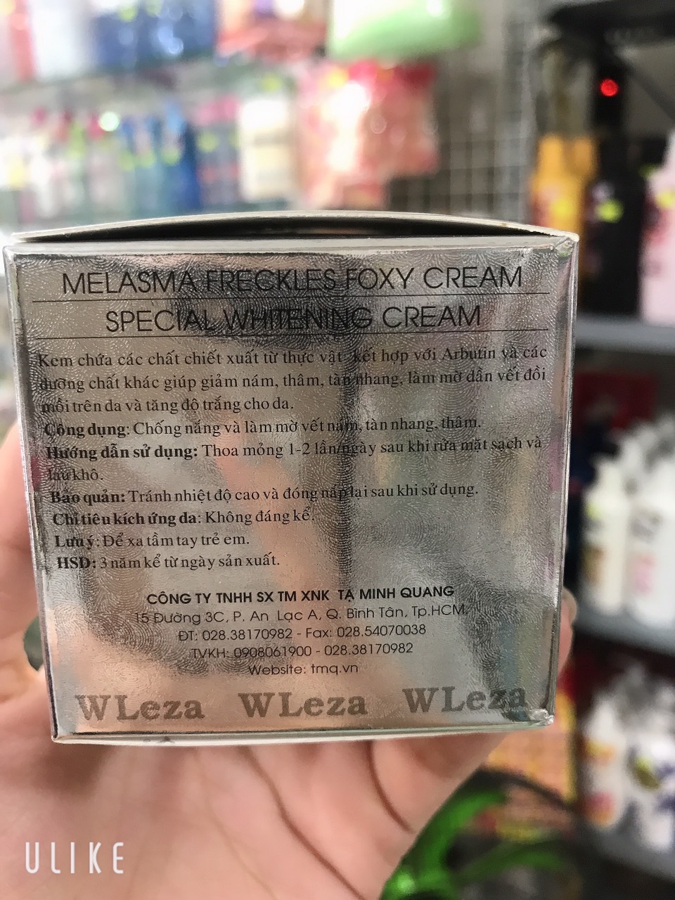 [ chuẩn hàng cty 100%] kem wleza bạc hết Nám-Tàn Nhang-  Thâm 15g