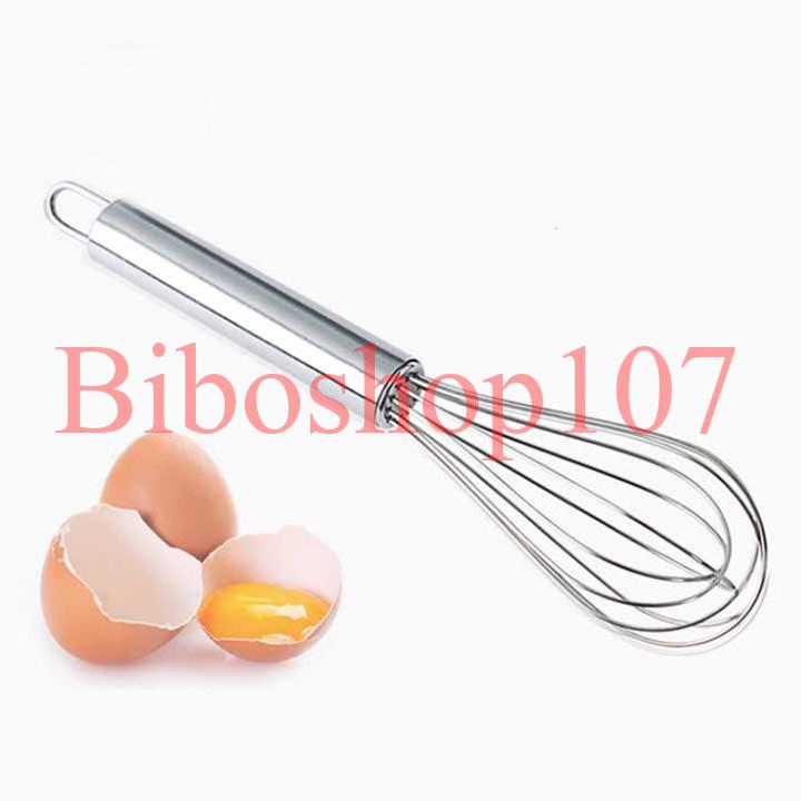 Phới lồng đánh trứng inox 25cm (dụng cụ đánh trứng cầm tay)