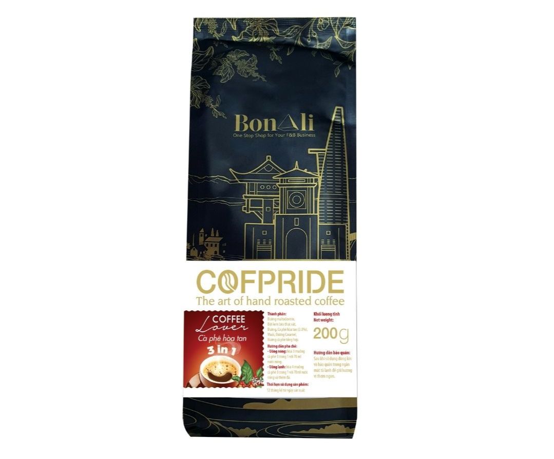 COMBO 2 TÚI 200G CÀ PHÊ COFPRIDE LOVER 3 IN 1 - THƠM NGON (200G/ TÚI)