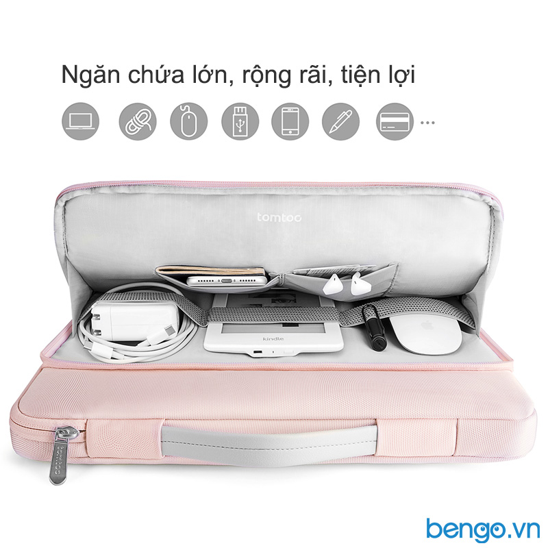 [HCM]Túi xách chống sốc MacBook Pro 13” 2018 TOMTOC (USA) Briefcase