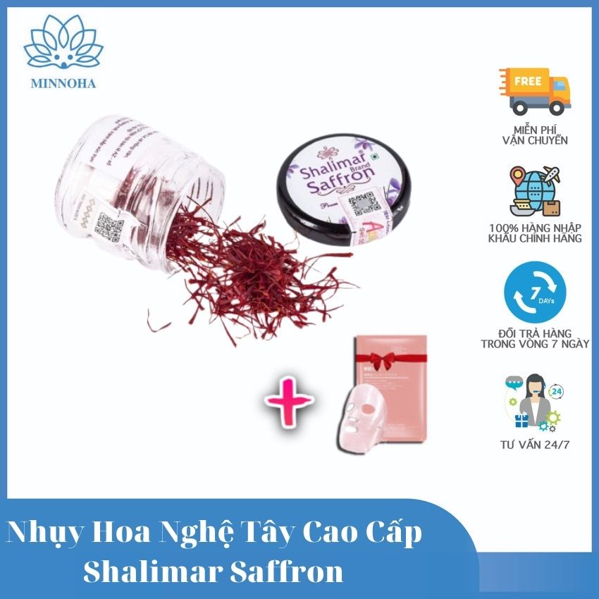 [Freeship+ Quà 15k]Nhụy hoa nghệ tây Shalimar Saffron cao cấp, loại thượng hạng giúp ngủ ngon, đẹp da, thanh lọc cơ thể, chống lão hóa- Minnoha Store