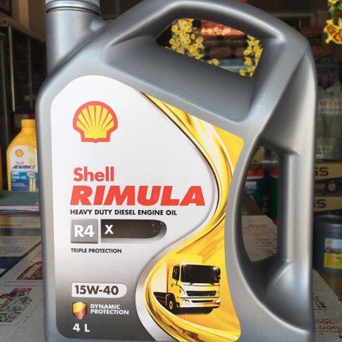 [HCM][Nhớt ô tô Diesel cao cấp]  SHELL RIMULA R4  15W40 4L