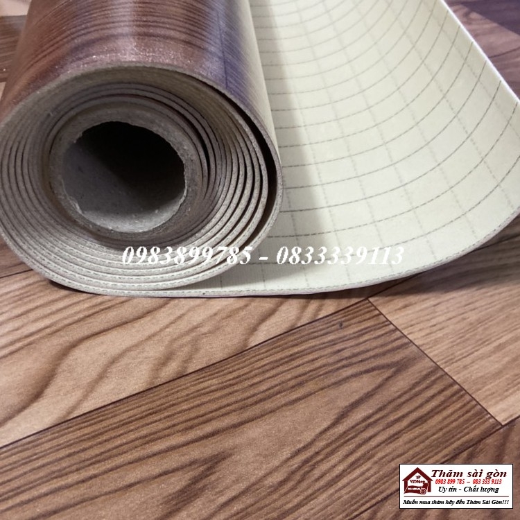 [1m x 1m]THẢM SIMILI DÀY 1.8MM VÂN GỔ