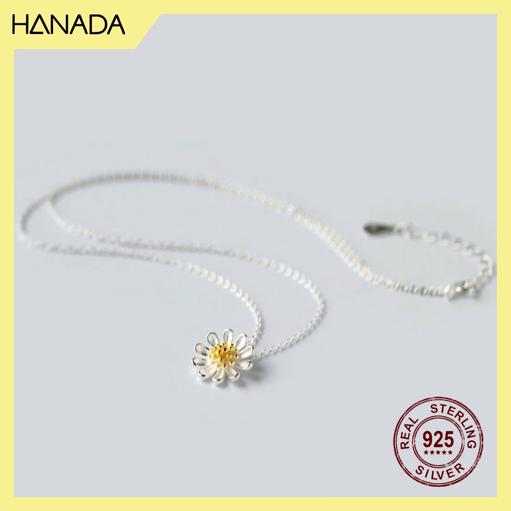 Dây Chuyền Bạc 925 Hanada  Hoa Cúc 0118