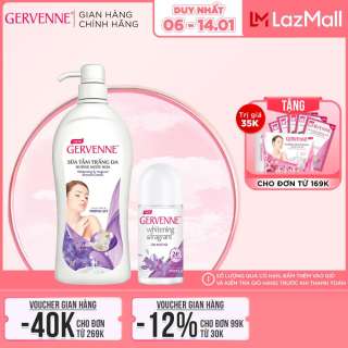 Combo Sữa tắm Gervenne Purple Lily 1200gr và Lăn khử mùi Purple Lily 50ml thumbnail