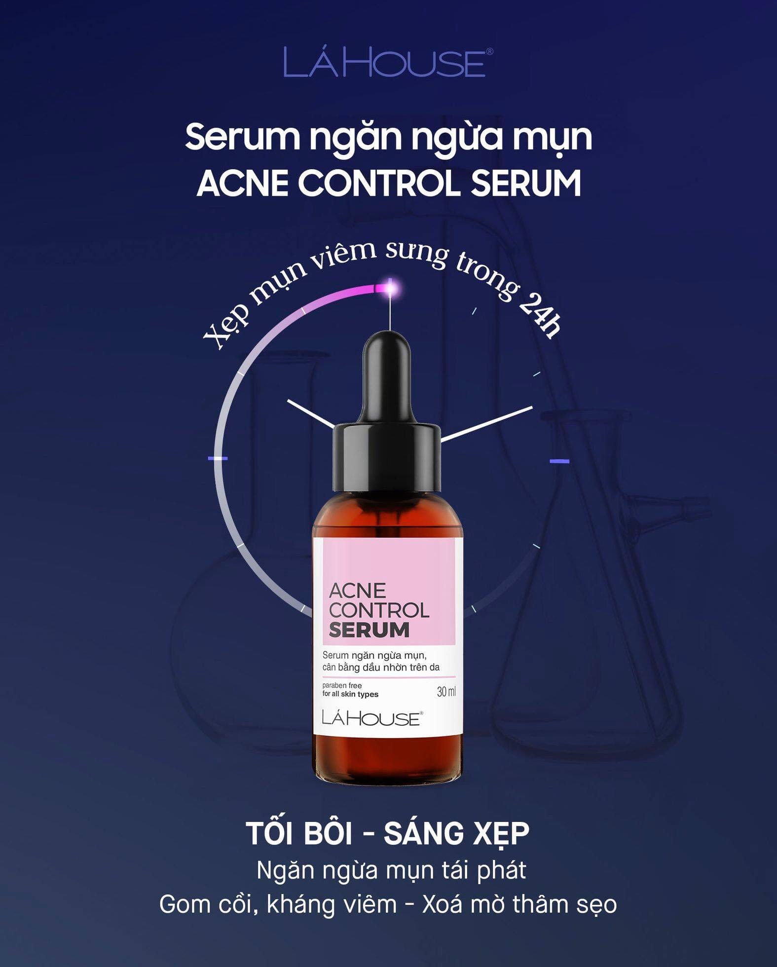 Acne Control Serum - Lá House - Serum Ngừa Mụn