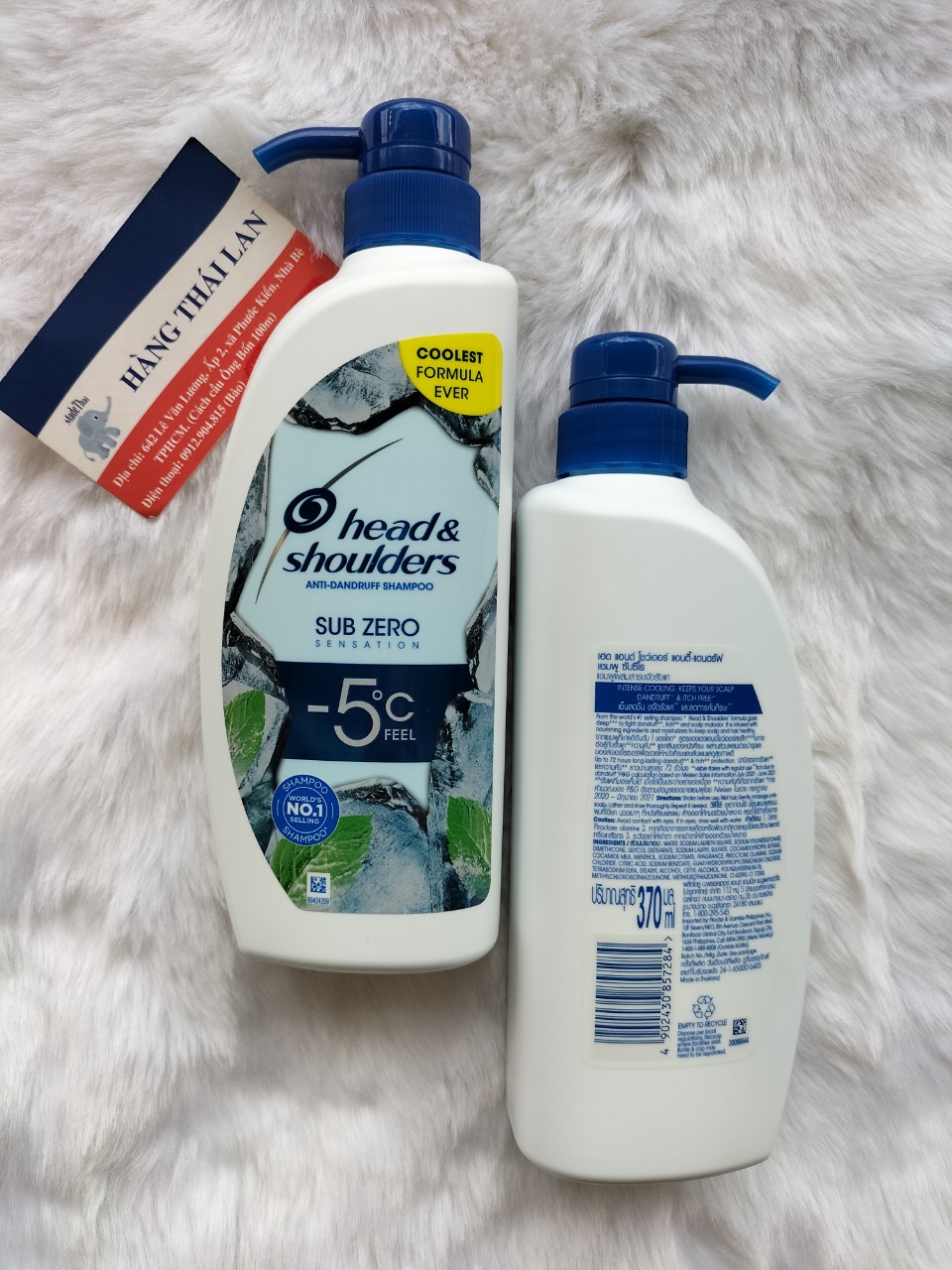 [HCM]Dầu gội Head & Shoulders Thái Lan 370ml Bạc hà mát lạnh Sub Zero