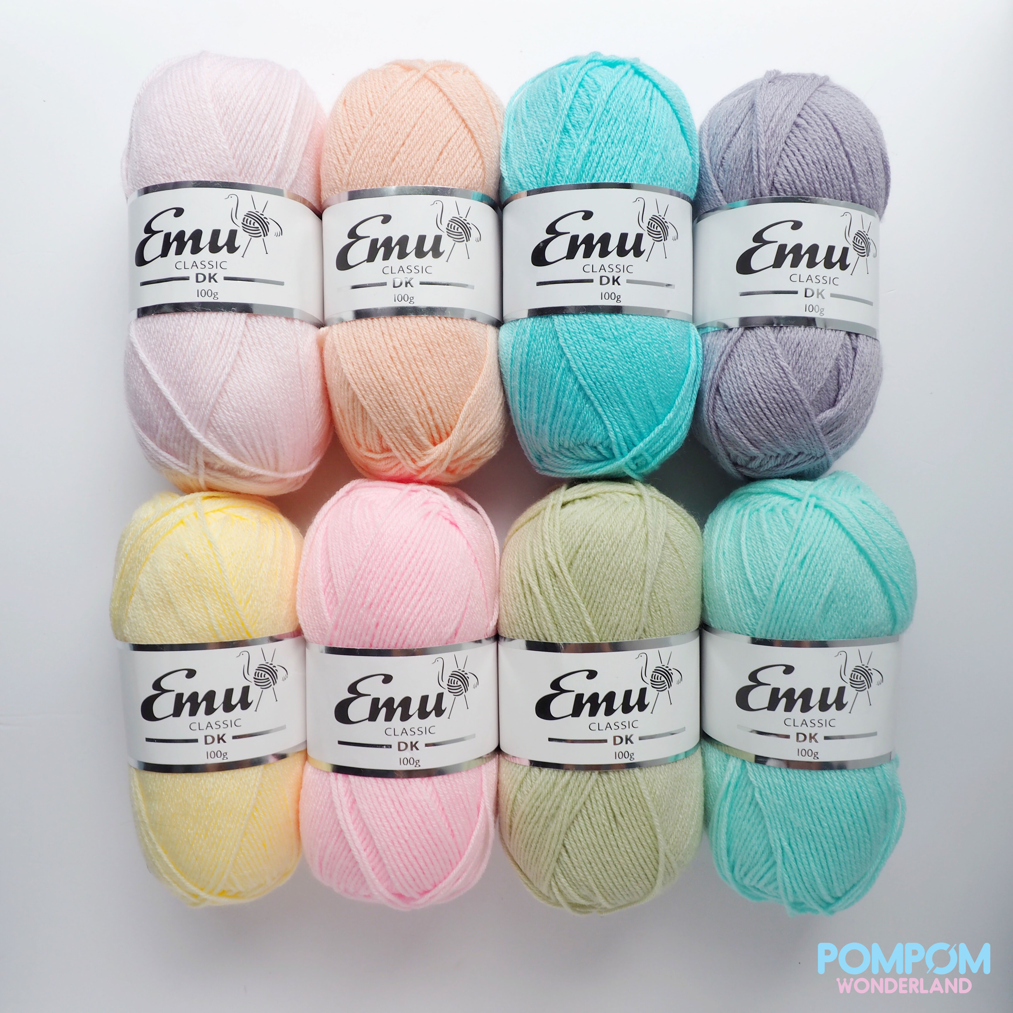 Len sợi Acrylic Yarn Emu Classic DK (Tông màu pastel)