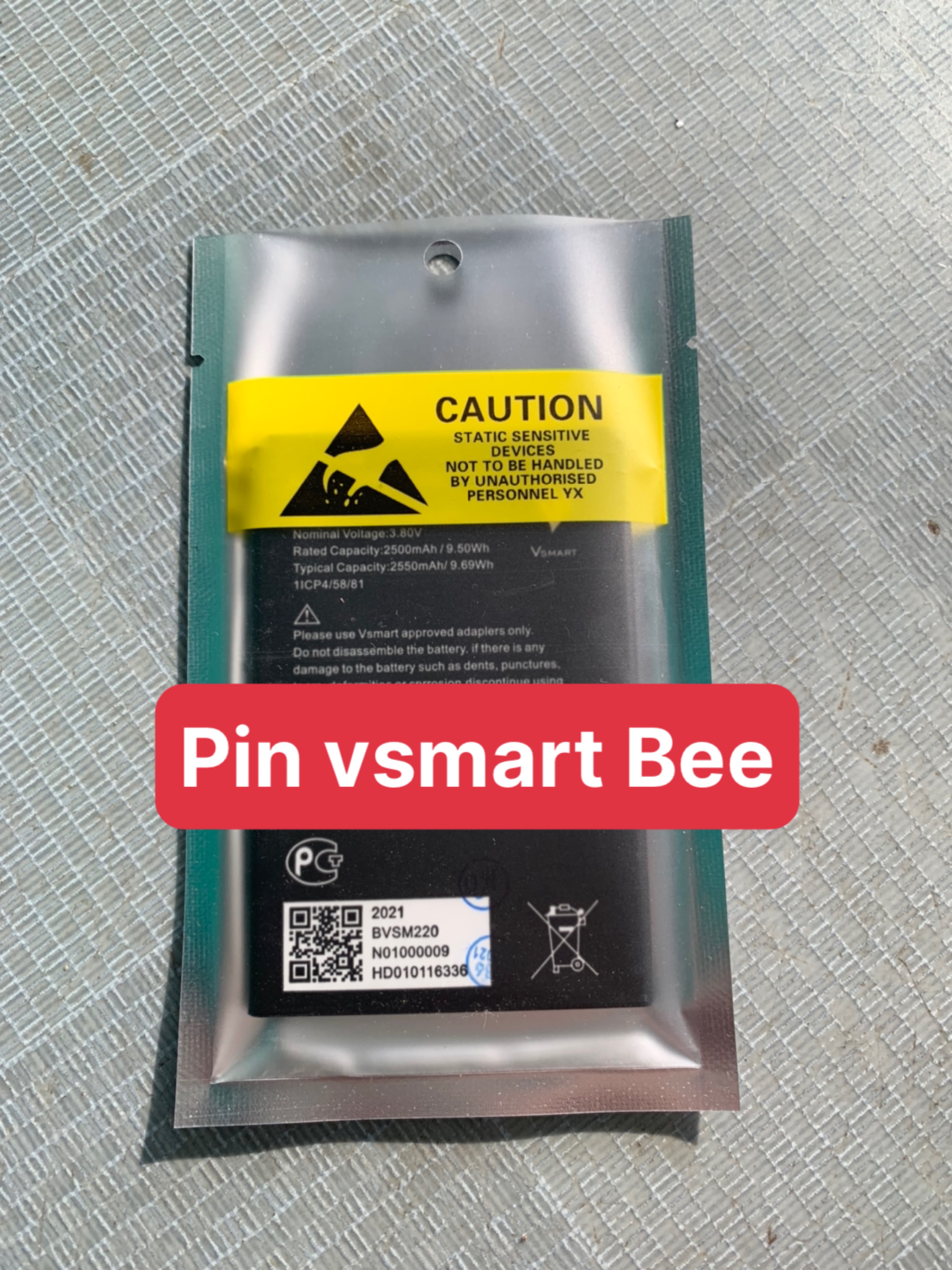 pin BVSM-220 / pin vsmart Bee - 2550mAh