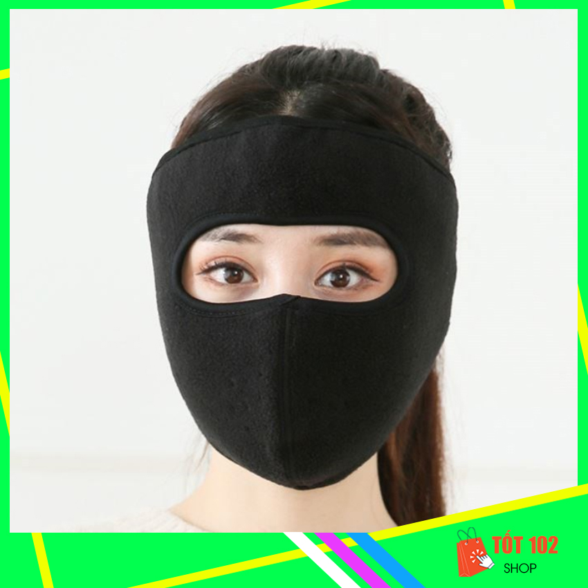 Khẩu Trang Ninja Nin Ja Vải Nỉ Nam Nữ Che Kín Mặt Kín Tai Chống Nắng Chống Nóng Chống Bụi KK6 - Khau Trang Ninja Nin Ja Vai Ni Nam Nu Che Kin Mat Kin Tai Chong Nang Chong Nong Chong Bui - SHOP TỐT 102