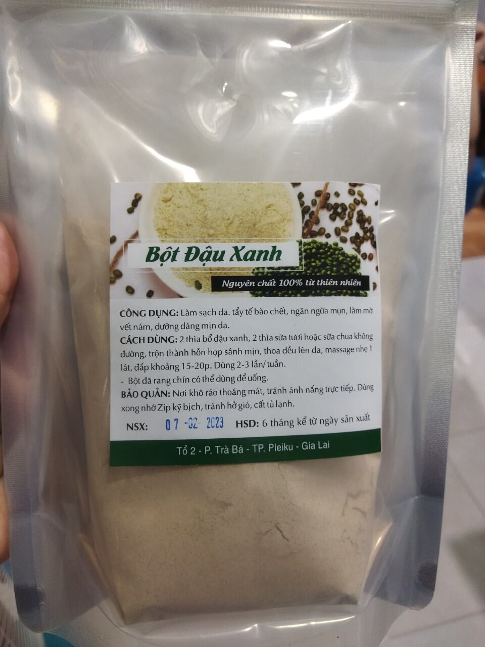 1kg bột đậu xanh rang sẵn xay mịn