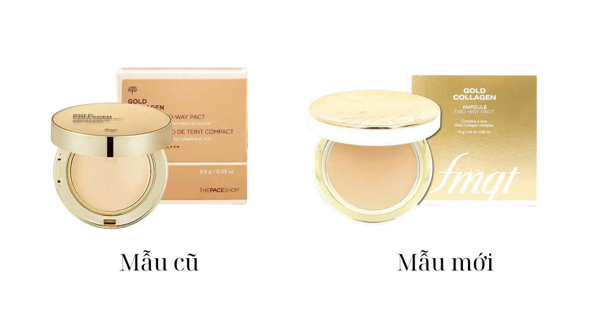 Phấn phủ Gold Collagen The Face Shop