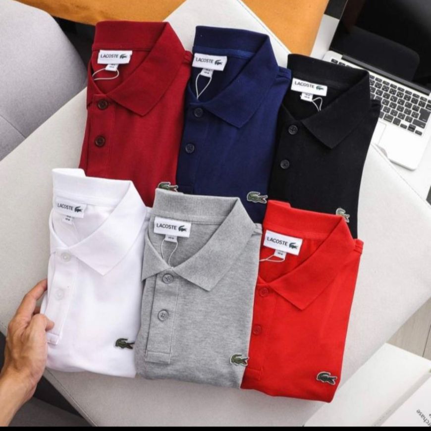HCM Áo Thun POLO Cá sấu NAM cao cấp thiết kế cổ bẻ logo thêu CÁ SẤU