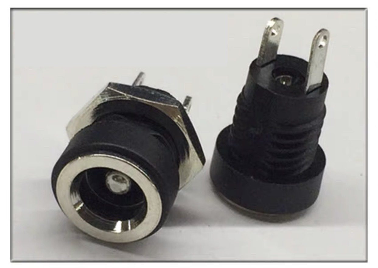 Jack sạc dc, jack cái 5.5*2.1mm, lỗ khoan 10mm