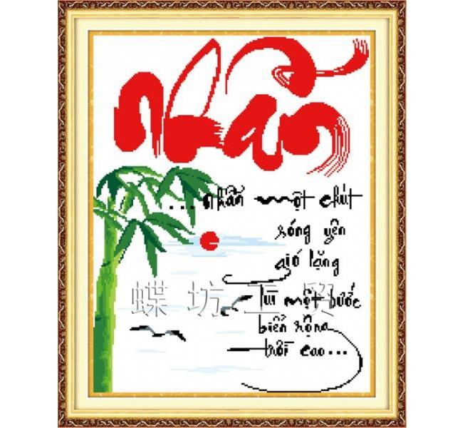 Tranh thêu chữ thập nhẫn dlh-222238