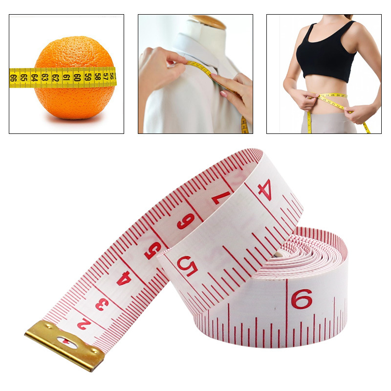 Thước dây mềm đo vòng eo, đo chiều cao, thước đo thợ may - Độ dài 2m