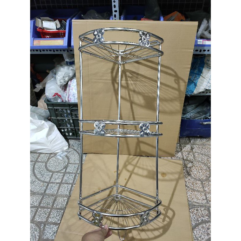 Kệ Góc Xà Bông Inox Đứng - 2 Size