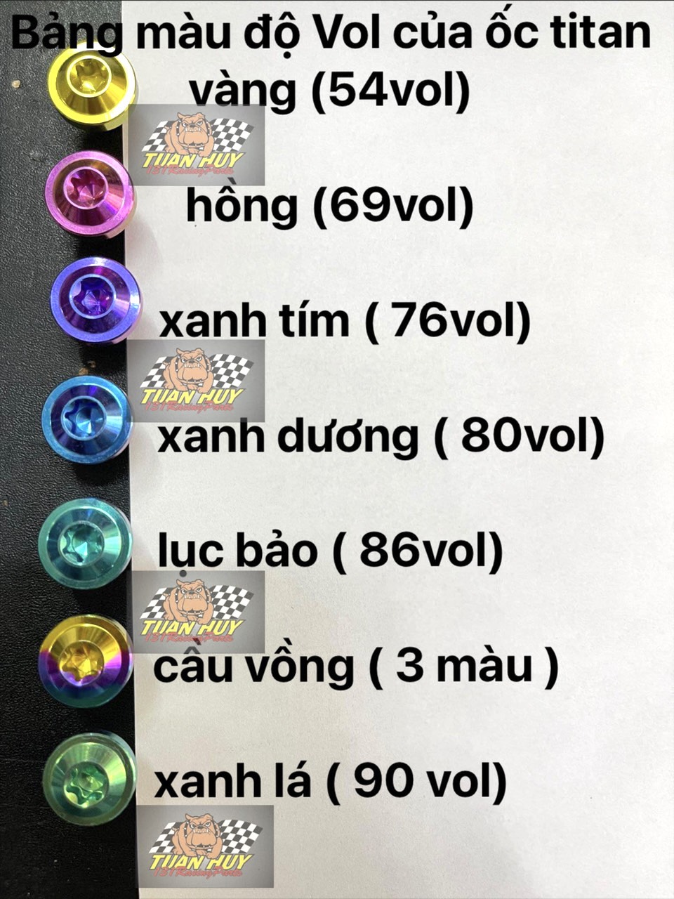 [HCM] 1 con Ốc đĩa 8li25 dù mỏng Titan Gr5 gắn dòng xe Yamaha Ex135 Sirius