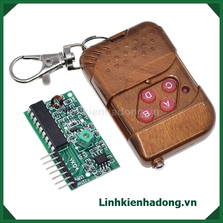 Mạch Thu RF 315Mhz PT2272-M4 + Remote 4 Kênh