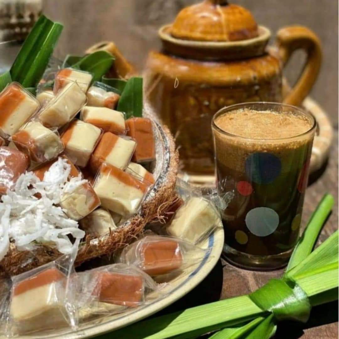 (Freeship) 1kg Kẹo dừa sáp cà phê muối Bến Tre