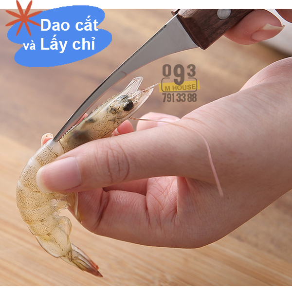 Kẹp Đa Năng, Kẹp Lột Vỏ Hải Sản Inox, Dụng Cụ Lấy Chỉ ,Kẹp Tôm, Dao Cắt Thịt Rau Củ Quả